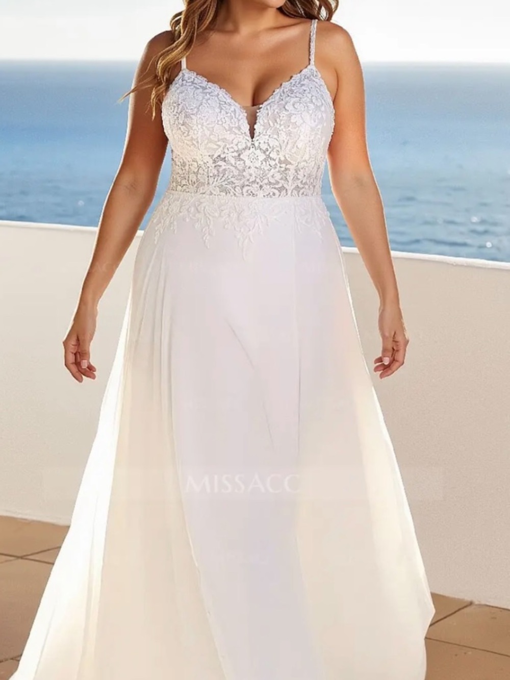 White Lace Bodice A-Line Dress